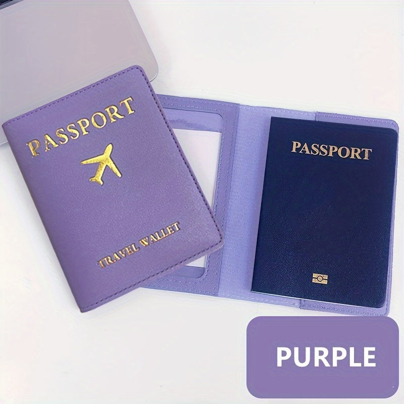 PU Leather Passport Holder, Waterproof Passport Cover For Travel, Passport Wallet