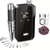 Professional Nail Drill Machine for Acrylic Nails, 35000 RPM Electric Nail File, USB Rechargeable, Portable Electronic Nail Filer for Home Salon Manicure Tools.