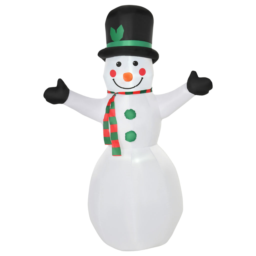 DodiOnline 6.5ft Inflatable Snowman LED Christmas Xmas Air Blown Holiday Decoration Outdoor Garden Decor