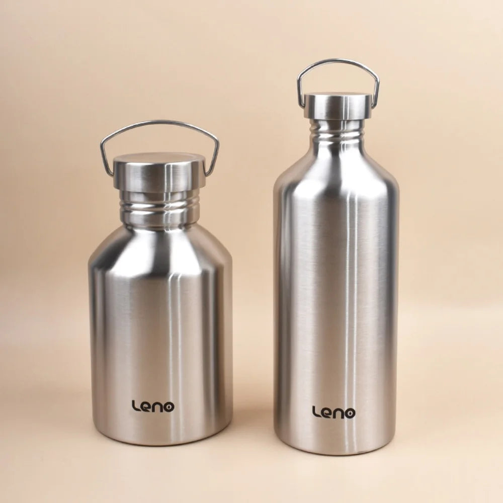2L Drink Bottle for Sport Large Capacity Stainless Steel Sport Bottle Single-Layer Water Cup Metal Flask Drinkware Camping Sport