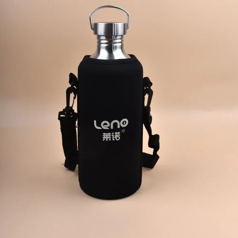 2L Drink Bottle for Sport Large Capacity Stainless Steel Sport Bottle Single-Layer Water Cup Metal Flask Drinkware Camping Sport