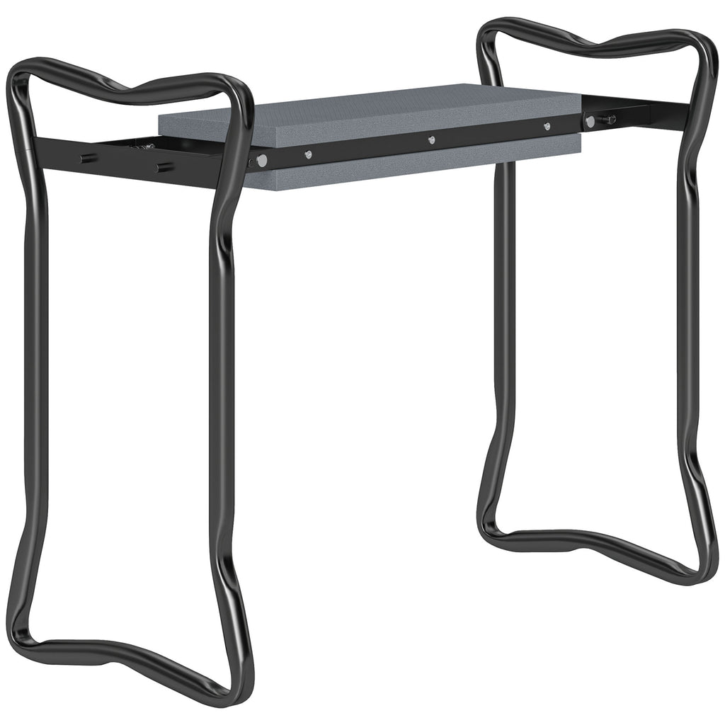 DodiOnline 2 In 1 Garden Kneeler Seat Kneeling Pad Support Bench Foldable Knee Protector, Grey