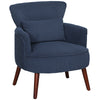 DodiOnline Corduroy Retro Accent Chair - Blue
