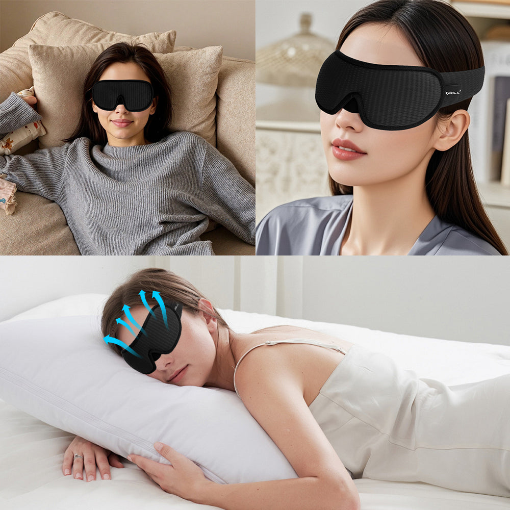 3D Sleeping Eye Mask Blocking Light Breathable Soft Padded Mask Cover Eyepatch