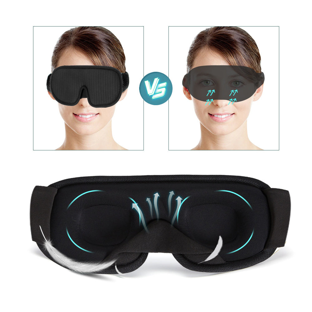 3D Sleeping Eye Mask Blocking Light Breathable Soft Padded Mask Cover Eyepatch