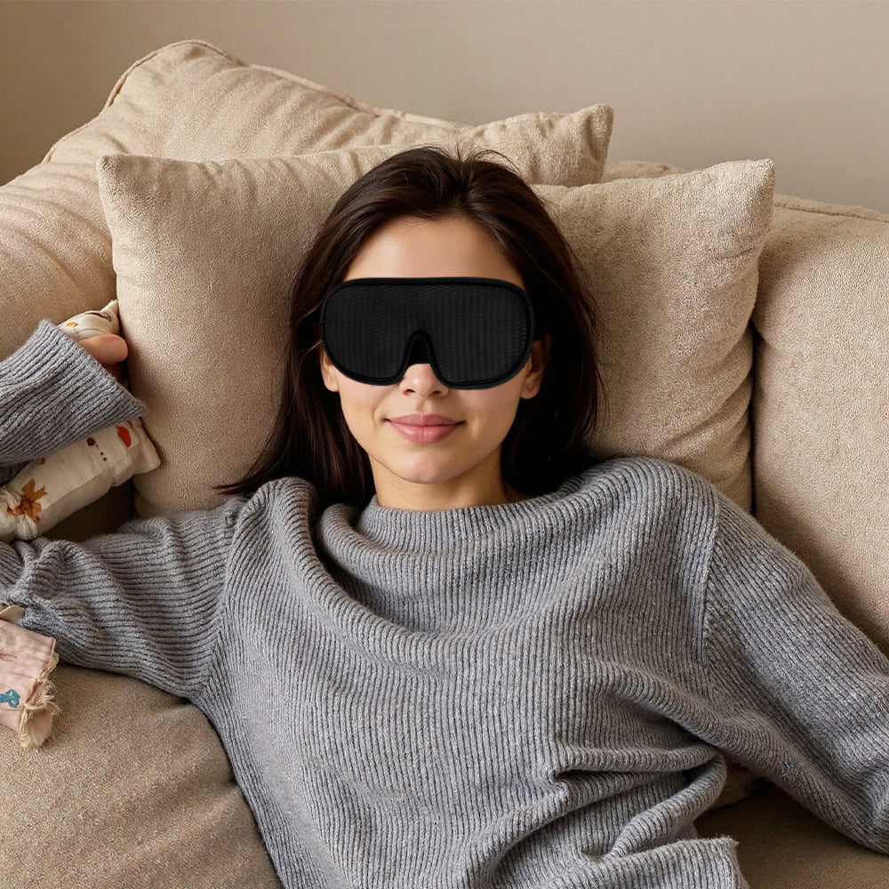3D Sleeping Eye Mask Blocking Light Breathable Soft Padded Mask Cover Eyepatch