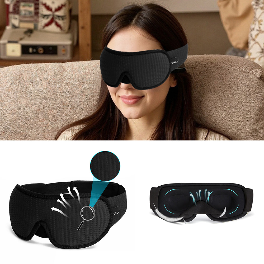 3D Sleeping Eye Mask Blocking Light Breathable Soft Padded Mask Cover Eyepatch