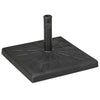 DodiOnline 19kg Resin Garden Parasol Base Holder, Square Outdoor Market Umbrella Stand Weight for Poles of ?32mm, ?38mm, and ?48mm, Black