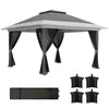 DodiOnline 3.6 x 3.6m Pop-Up Gazebo, with Accessories - Grey