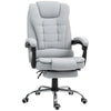 DodiOnline Linen-Look Adjustable Office Chair - Light Grey