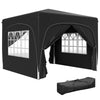 DodiOnline 3 x 3m Pop-Up Gazebo Shelter, with Accessories - Black
