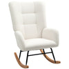 DodiOnline Teddy Fleece Rocking Chair - Cream White