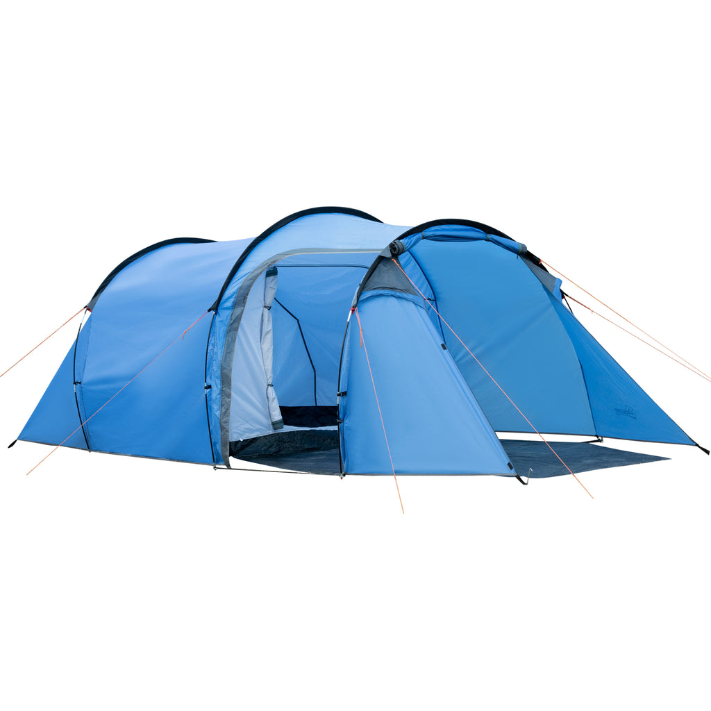 DodiOnline 2-3 Man Tunnel Tents w/ Vestibule Camping Tent Porch Air Vents Rainfly Weather-Resistant Shelter Fishing Hiking Festival Shelter Home