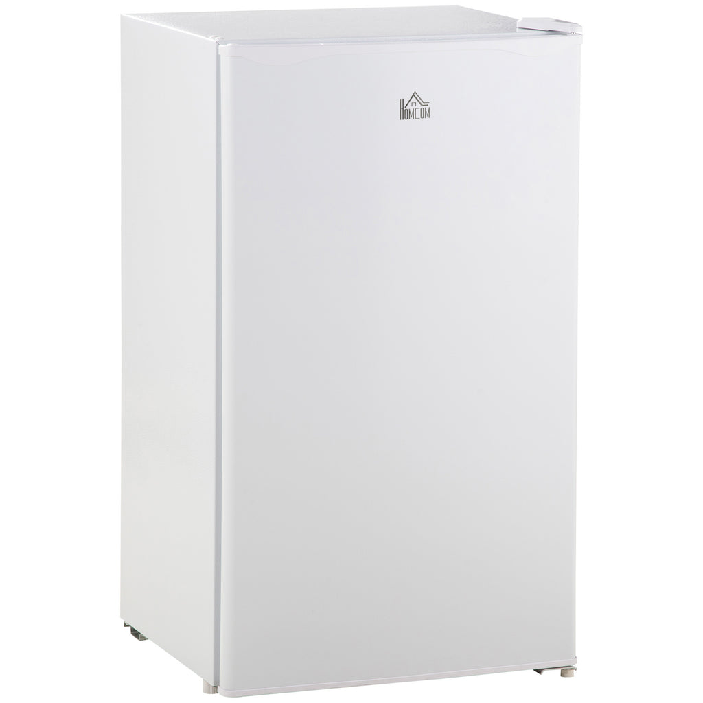 DodiOnline 91 Litre Freestanding Under Counter Fridge Freezer, Small Fridge with Chiller Box, Adjustable Thermostat, 47.5cm Wide, White