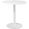 DodiOnline 75H x ?70cm Two-Person Minimalistic Dining Table - White
