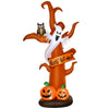 DodiOnline 2.7m Halloween Inflatable Dead Tree with Ghost, Pumpkin and Owl, Blow Up Decorations with Build-in LED Lights for Party Outdoor Garden Décor