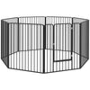 PawHut 100cm 8 Panels Heavy Duty Dog Pen, Pet Playpen for Indoors, Outdoors, Small, Medium, Large Dogs