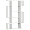 DodiOnline 5-Tier Bookshelf, Modern Bookcase with 13 Open Shelves, Freestanding Decorative Storage Shelving for Home Office and Study, White