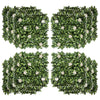 DodiOnline 12PCS Artificial Boxwood Wall Panels 50cm x 50cm Rhododendron Privacy Fence Screen Faux Hedge Greenery Backdrop for Home Garden Backyard Balcony