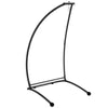 DodiOnline Hammock Chair Stand, C Shape Hanging Heavy Duty Metal Frame Hammock Stand for Hanging Hammock Air Porch Swing Chair, Indoor & Outdoor Use, Black