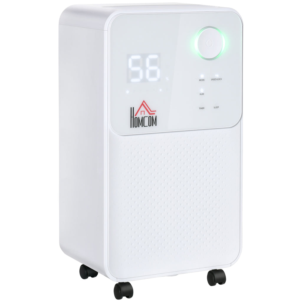 DodiOnline 12L/Day Dehumidifier for Home, Laundry Room, Bedroom, Basement, Electric Moisture Air De-Humidifier with 4 Modes, Continuous Drainage, 24H Timer, Digital Humidity Display