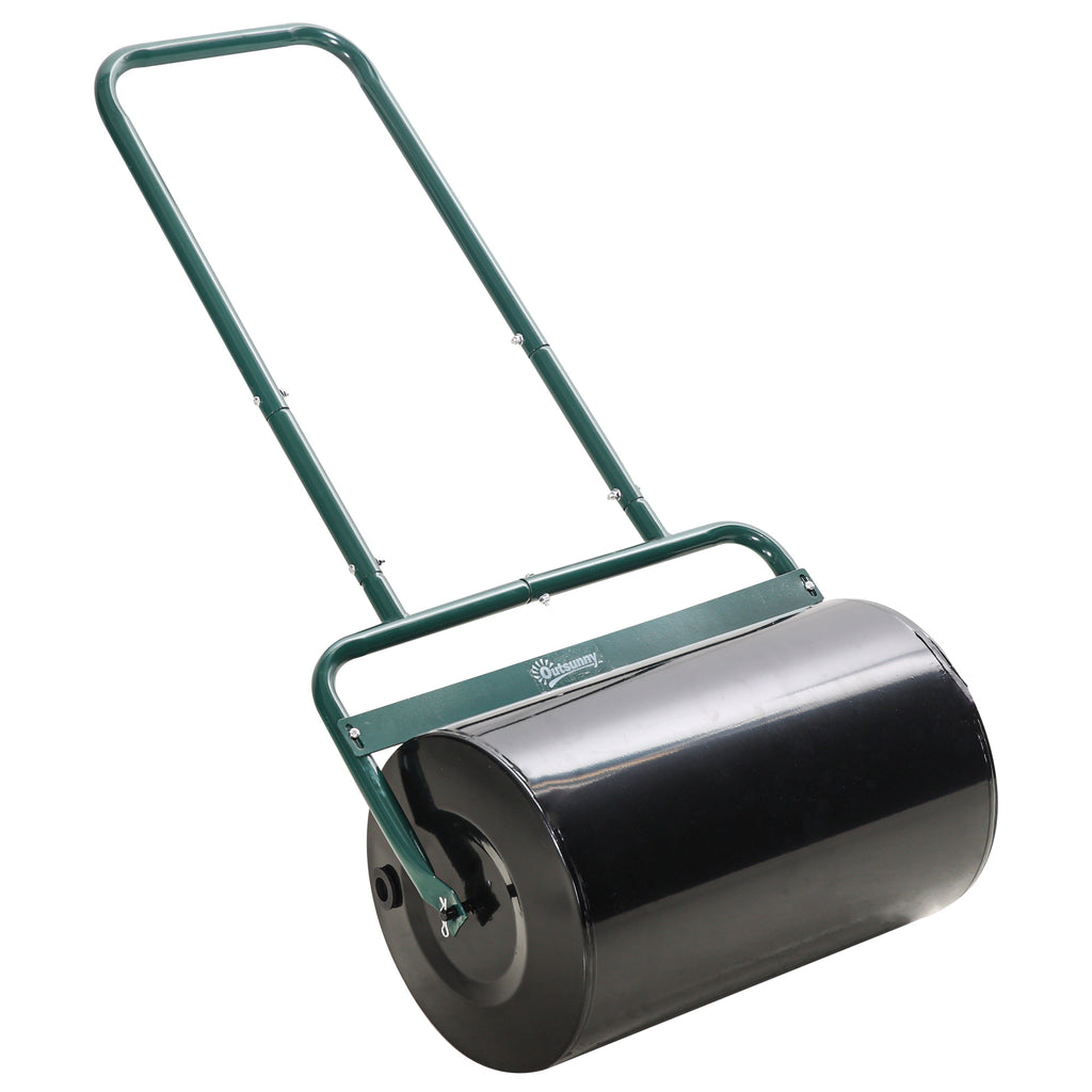 DodiOnline 38L Fillable Cylinder Steel Lawn Roller - Dark Green