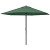 DodiOnline 2.8m Garden Parasol Umbrella, Round Outdoor Market Table Umbrella Sun Shade Canopy, Green