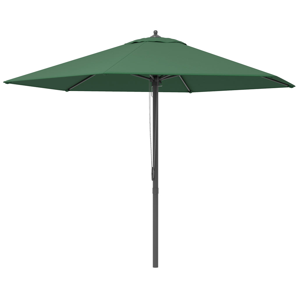 DodiOnline 2.8m Garden Parasol Umbrella, Round Outdoor Market Table Umbrella Sun Shade Canopy, Green