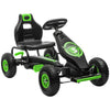DodiOnline Kids Pedal Go Kart, with Adjustable Seat, Inflatable Tyres - Green