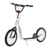 DodiOnline Kick Scooters for Kids with Adjustable Height, Anti-Slip Deck, Dual Brakes, Rubber Tyres, for Boys and Girls Aged 5+ Years Old - White