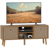 DodiOnline TV Cabinet Stand Unit for TVs up to 50'' with Foldable Drawers, Entertainment Centre for Living Room Brown