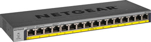 Netgear ProSAFE FlexPoE 16 Port PoE+ Gigabit Unmanaged Switch (76W)