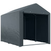DodiOnline 1.6 x 2.2m Garden Storage Shed Tent, with Accessories - Dark Grey