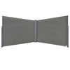 DodiOnline 6 x 2m Retractable Sun Side Awning Screen Fence Patio Garden Wall Balcony Screening Panel Outdoor Blind Privacy Divider – Grey