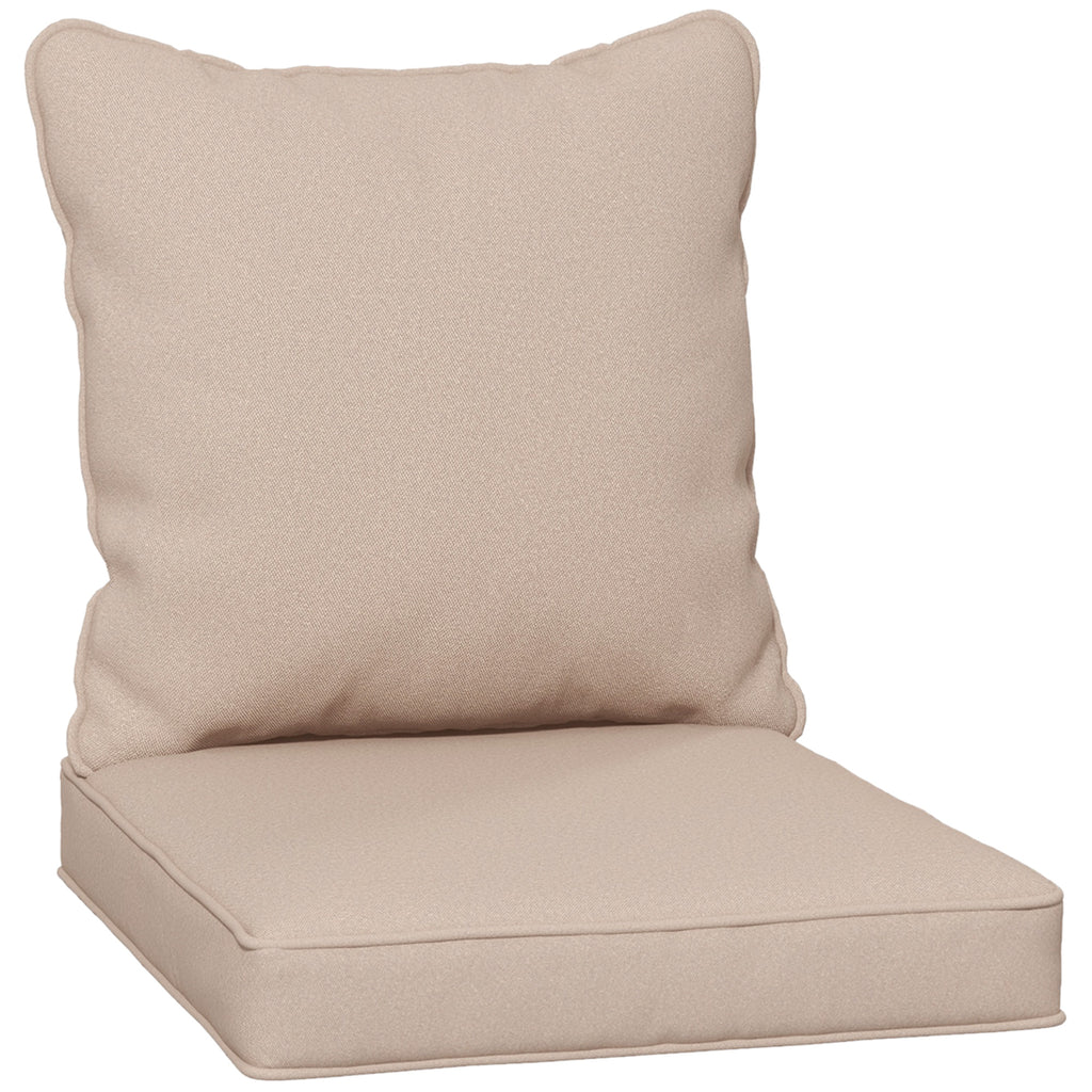 DodiOnline Seat and Back Padded Cushion Set - Beige