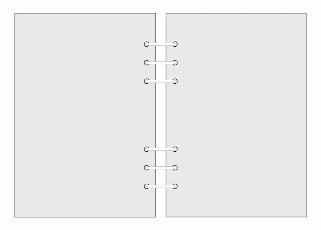 50 Sheet A5 A6 Loose-leaf Colorful Refill Inner Page Line Blank Grid Inner Page Inside Paper Stationery