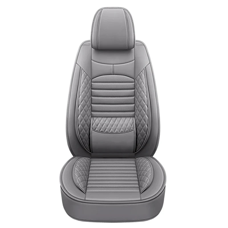 2024 the New Four Seasons Universal Diamond-shaped Full-leather Waist-solid Car Seat Cushion