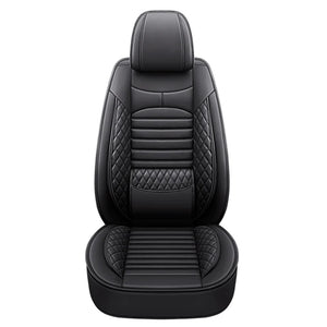 2024 the New Four Seasons Universal Diamond-shaped Full-leather Waist-solid Car Seat Cushion