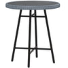 DodiOnline Rattan Border Outdoor Side Table - Grey