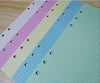 50 Sheet A5 A6 Loose-leaf Colorful Refill Inner Page Line Blank Grid Inner Page Inside Paper Stationery