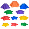 DodiOnline 11-Piece Balance Stepping Stones for Kids Starfish Style Non-slip Obstacle Course Stackable Balance Blocks Garden Toys Encourage Toddler Balance Indoor Outdoor - Multicoloured
