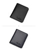 BISON DENIM Black Purse For Men Genuine Leather Men's Wallets Thin Male Wallet Card Holder Cowskin Soft Mini Purses N4429