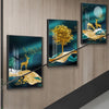 30x40 S3 Aluminum Alloy Frame Glass Gallery Hanging Paintings Wall Decoration Living Room TV Sofa Background Crystal Wall Decor