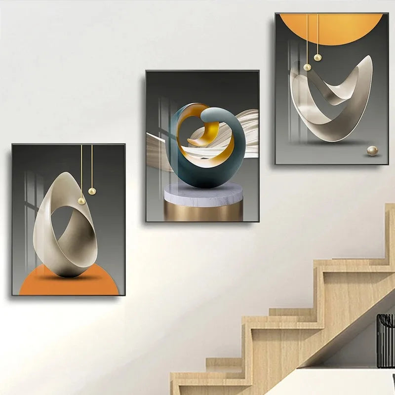 30x40 S3 Aluminum Alloy Frame Glass Gallery Hanging Paintings Wall Decoration Living Room TV Sofa Background Crystal Wall Decor