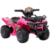 DodiOnline 6V Kids Electric Ride on Car Toddlers Quad Bike All Terrain Vehicle Toy With Music for 18-36 months Pink