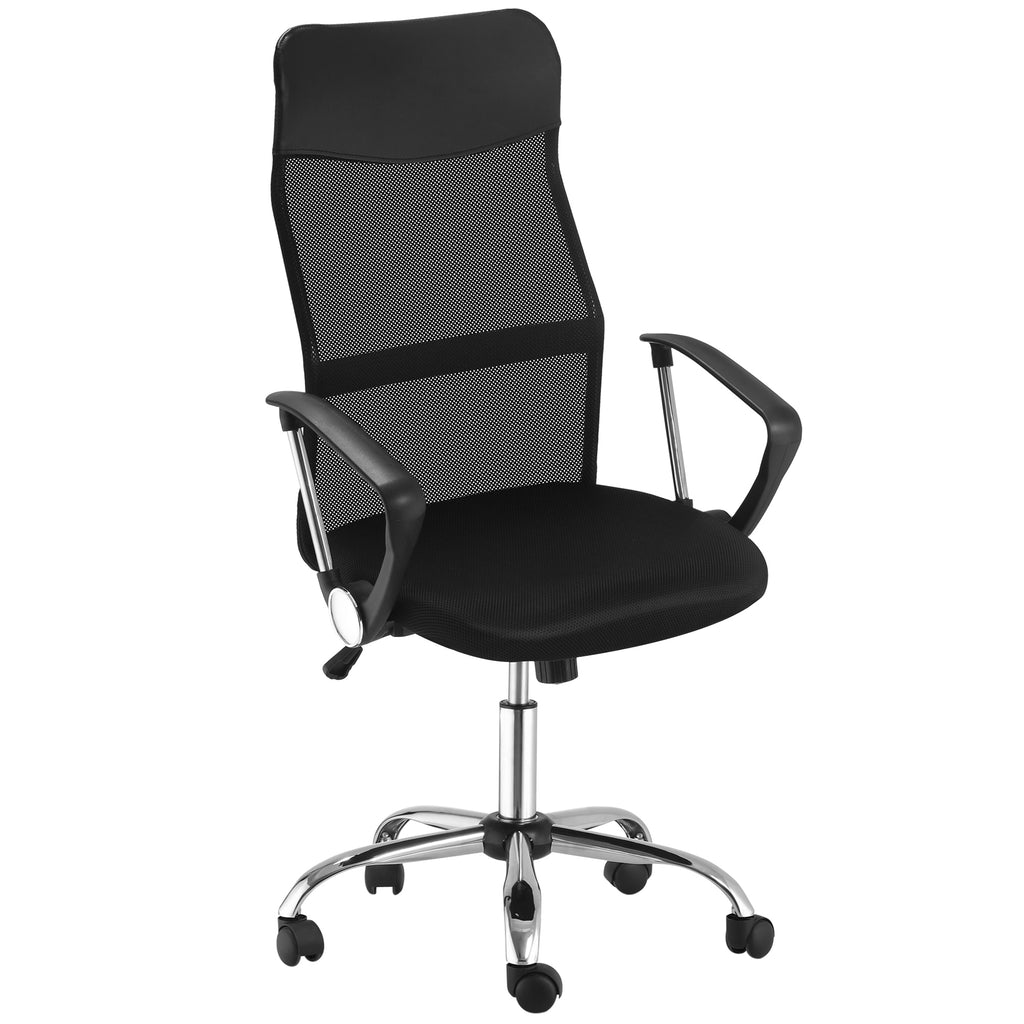 DodiOnline Ergonomic Office Chair Mesh Chair with Adjustable Height Tilt Function Black