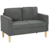 DodiOnline Small Two-Seater Corduroy Sofa - Grey