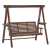 DodiOnline Three-Seater Wooden Swing Bench