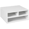 DodiOnline Three-Compartment Printer Storage Cabinet - White