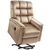 DodiOnline Velvet-Feel Electric Lift Recliner Chair - Brown